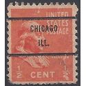 # 803 1/2c Presidential Issue Benjamin Franklin 1938 Used Precancel Chicago ILL.