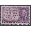 # 946 3c Joseph Pulitzer 1947 Mint NH