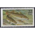 #2206 22c Fish, Atlantic Cod Booklet Single 1986 Mint NH