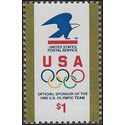 #2539 $1.00 Eagle and Olympic Rings 1991 Mint NH