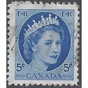 Canada # 341 1954 Used