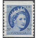 Canada # 348 1954 Used Coil Single