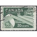Canada # 362 1956 Used