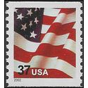 #3631 37c USA Flag Coil Single 2002 Mint NH