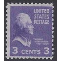 # 807 3c Presidential Issue-Thomas Jefferson 1938 Mint NH