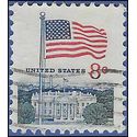 #1338f 8c Flag over White House 1971 Used
