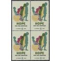 #1385 6c Easter Seal Society Block/4 1969 Mint NH