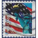 #3973 39c U.S. Flag and Statue of Liberty Booklet Single 2005 Used