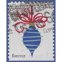 #4573 (44c Forever) Holiday Baubles Blue Booklet Single 2011 Used
