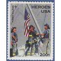 Scott B2 (34c+11c) Semi-Postal Heroes of 2001 2002 Mint NH