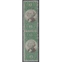 Scott R144 $1.00 George Washington Internal Revenue 3rd issue 1872 Used Attached Pair