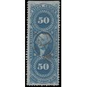 Scott R 60c 50c US Internal Revenue - Original Process Imperf. 1862-1871 Used