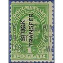 Scott RD 12d $1.00 Stock Transfer Stamp: Liberty 1918-22 Used HR