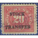 Scott RD 35 20c Stock Transfer Stamp 1920 Used