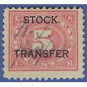 Scott RD  4 5c Stock Transfer Stamp 1916-1922 Used