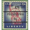 #1041 8c Liberty Issue Statue of Liberty 1954 Used Precancel PHILADELPHIA PA.