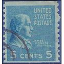 # 845 5c Presidential Issue James Monroe Coil Single 1939 Used