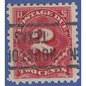 Scott J 81 2c Postage Due 1931 Used Precancel Houston Texas