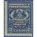 Pennsylvania SRS# ST1 2c Stock Transfer Tax used