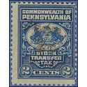 Pennsylvania SRS# ST1 2c Stock Transfer Tax used