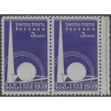 # 853 New York Worlds Fair 1939 Mint NH Attached Pair