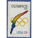 #1695 13c Olympic Games Diving 1976 Used