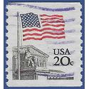 #1895a 20c Flag Over Supreme Court Coil Single 1981 Used