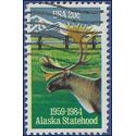 #2066 20c 25th Anniversary Alaska Statehood 1984 Used