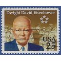 #2513 25c Dwight D. Eisenhower 1990 Used