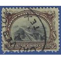 # 298 8c Pan-American Expo.Canal Locks at Sault Ste. Marie 1901 Used Oval Cancel HR