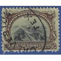 # 298 8c Pan-American Expo.Canal Locks at Sault Ste. Marie 1901 Used Oval Cancel HR