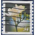 #3462 34c Flowers Coil Single 2000 Used