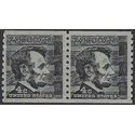 #1303 4c Prominent Americans Abraham Lincoln Coil Pair 1966 Mint NH