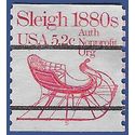 #1900a 5.2c Sleigh 1880s Bureau Precancel Coil Single 1983 Used