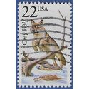#2322 22c North American Wildlife Grey Wolf 1987 Used