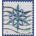 #4101 39c Christmas Snowflake Booklet Single 2006 Used