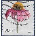 #4184 41c Flowers Coneflower Booklet Single 2007 Used