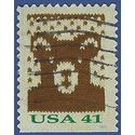 #4210 41c Holiday Knits Knit Bear Booklet Single 2007 Used