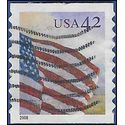 #4234 42c US Flag at Dawn Coil Single 2008 Used