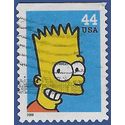 #4401 44c The Simpsons 20th Anniversary  Bart Simpson 2009 Used
