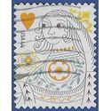#4405 Love Issue Queen of Hearts Booklet Single 2009 Used