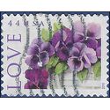 #4450 44c Love Issue Pansies in a Basket 2010 Used