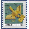 #4495 5c Nonprofit org. Art Deco Bird Coil Single 2011 Used