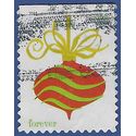 #4575 (44c Forever) Holiday Baubles Red Booklet Single 2011 Used