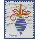 #4577 (44c Forever) Holiday Baubles Blue Booklet Single 2011 Used