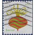 #4579 (44c Forever) Holiday Baubles Red w/Wavy Lines 2011 Used