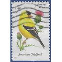#4890 Songbirds American Goldfinch Booklet Single 2014 Used