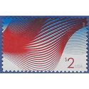 #4954 $2.00 Patriotic Waves 2015 Used
