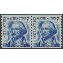 #1304 5c George Washington Coil Pair Shiny Gum 1966 Mint NH