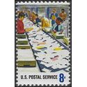 #1491 8c Postal Service Employees Mail Sorting 1973 Mint NH
